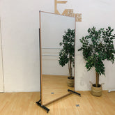 Shatterproof Framed Mirror on Wheels